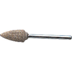 1/8″ × 1 1/2″ Shank-3/8″ × 3/4″ - B52 - Cotton Reinforced Aluminum Oxide Mounted Point - Eagle Tool & Supply