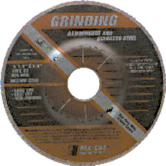7″ × 1/4″ × 7/8″ - Aluminum Oxide A36GFX - Depressed Center Wheel - Eagle Tool & Supply
