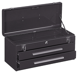 2-Drawer Portable Tool Chest - Model No.220B Brown 9.75H x 8.63D x 20.13''W - Eagle Tool & Supply