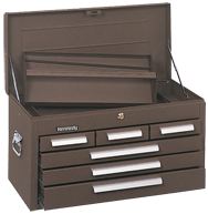 266 6-Drawer Mechanic's Chest - Model No.266B Brown 14.75H x 12D x 26.13''W - Eagle Tool & Supply