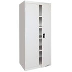 36 x 24 x 78" (Light Gray) - Transport Cabinet with Doors - Eagle Tool & Supply