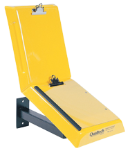 Yellow Wall Mount Data Control Workstand - Eagle Tool & Supply