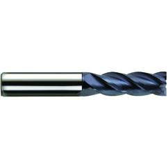 1/4" Dia. - 3/4" LOC - 2-1/2" OAL - 4 FL Carbide S/E HP End Mill-nACo - Eagle Tool & Supply