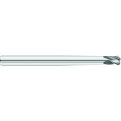 3/16 x 1/4 x 3/8 x 2-1/2 OAL .047 C/R 4 Flute Necked Carbide End Mill - Round Shank-TiAlN Coated - Eagle Tool & Supply