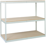 48 x 24" (3 Shelves) - Double-Rivet Flanged Beam Shelving Section - Eagle Tool & Supply
