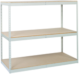 48 x 48" (3 Shelves) - Double-Rivet Flanged Beam Shelving Section - Eagle Tool & Supply