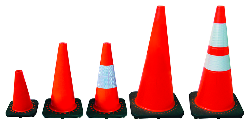 28" Orange Safety Cone with Reflective Bar - Eagle Tool & Supply