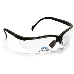 1.5 Magnification Safety Glasses- Clear Lens, Black Frame V2 Reader Style - Eagle Tool & Supply
