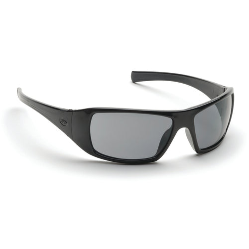 Safety Glasses - Black Frame, Gray Lens - Eagle Tool & Supply