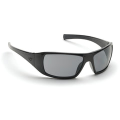 Safety Glasses - Black Frame, Gray Lens - Eagle Tool & Supply