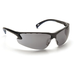 Safety Glasses - Black Frame, Gray Lens with Anti-Fog - Eagle Tool & Supply