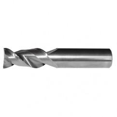 1/4x1/4x1/2x2-1/2 2FL Square Carbide End Mill-Round Shank-Uncoated - Eagle Tool & Supply