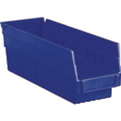 4 1/8″ × 11 5/8″ × 4″ - Blue Economy Shelf Bin - Eagle Tool & Supply