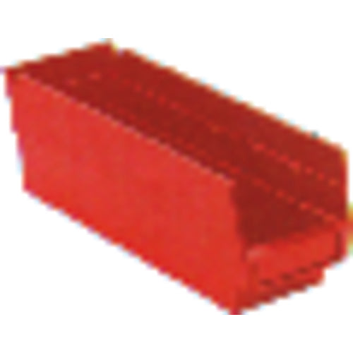 4 1/8″ × 11 5/8″ × 4″ - Red Economy Shelf Bin - Eagle Tool & Supply