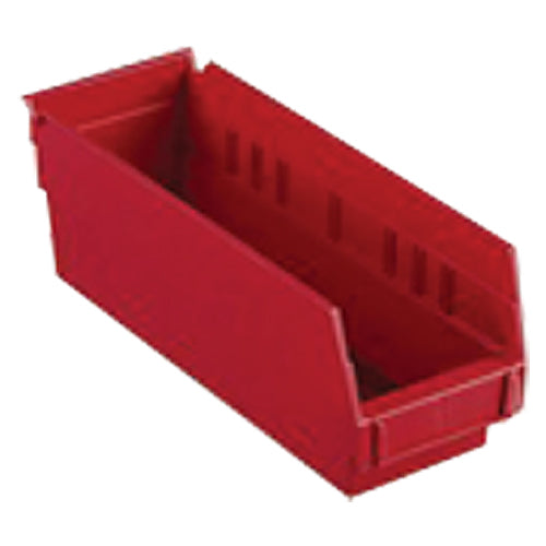 4 1/8″ × 23 5/8″ × 4″ - Red Economy Shelf Bin - Eagle Tool & Supply