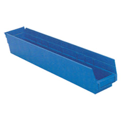 4 1/8″ × 23 5/8″ × 4″ - Blue Economy Shelf Bin - Eagle Tool & Supply