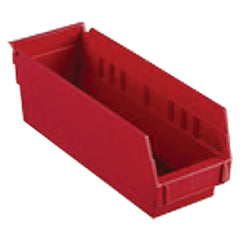 4 1/8″ × 17 7/8″ × 4″ - Red Economy Shelf Bin - Eagle Tool & Supply