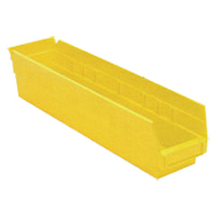 4 1/8″ × 17 7/8″ × 4″ - Yellow Economy Shelf Bin - Eagle Tool & Supply