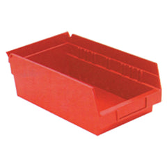 6 5/8″ × 11 5/8″ × 4″ - Red Economy Shelf Bin - Eagle Tool & Supply