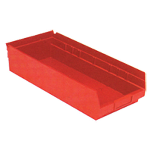 8 3/8″ × 17 7/8″ × 4″ - Red Economy Shelf Bin - Eagle Tool & Supply