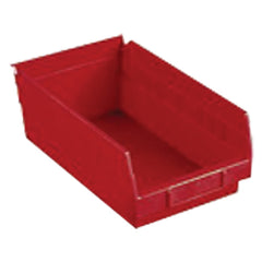 6 5/8″ × 23 5/8″ × 4″ - Red Economy Shelf Bin - Eagle Tool & Supply