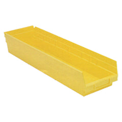 6 5/8″ × 23 5/8″ × 4″ - Yellow Economy Shelf Bin - Eagle Tool & Supply