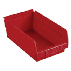 11 1/8″ × 23 5/8″ × 4″ - Red Economy Shelf Bin - Eagle Tool & Supply