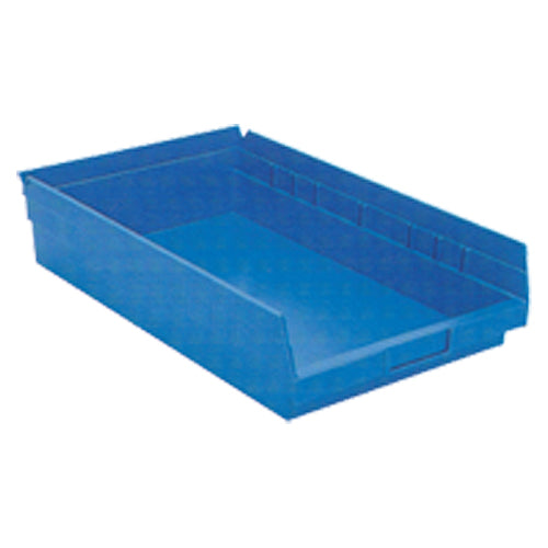 11 1/8″ × 17 7/8″ × 4″ - Blue Economy Shelf Bin - Eagle Tool & Supply