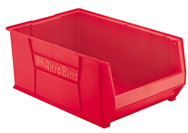 12-3/8" x 20" x 8" - Red Stackable Bins - Eagle Tool & Supply