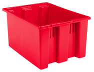 23-1/2 x 19-1/2 x 13'' - Red Nest-Stack-Tote Box - Eagle Tool & Supply