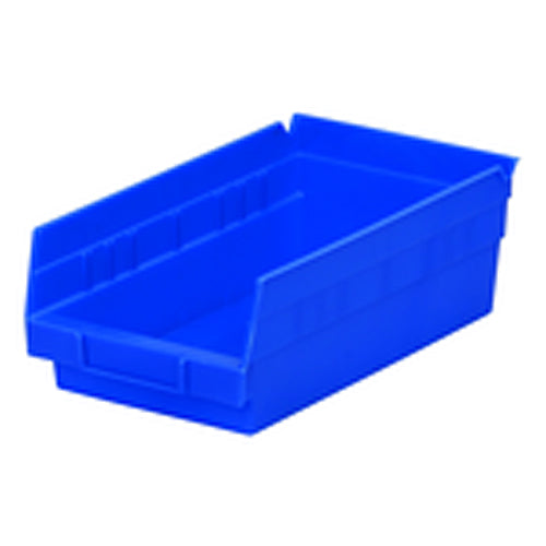 6 5/8″ × 11 5/8″ × 4″ - Blue Economy Shelf Bin - Eagle Tool & Supply