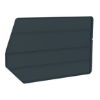 18" x 11" - Black 6-Pack Bin Dividers for use with Akro Stackable Bins - Eagle Tool & Supply
