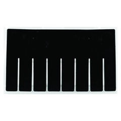 6-Pack - Black - Short Bin Dividers for use with Akro-Grid Container 33-166 - Eagle Tool & Supply