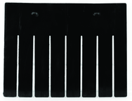 Black 6-Pack Long Bin Dividers for use with Akro-Grid Container 33-168 - Eagle Tool & Supply