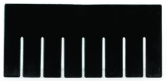 Black 6-Pack Long Bin Dividers for use with Akro-Grid Container 33-228 - Eagle Tool & Supply