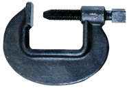 Heavy Duty Forged Deep Throat C-Clamp - 1-9/16'' Throat Depth, 2-3/8'' Max. Opening - Eagle Tool & Supply