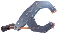 T-Handle Clamp With Cushion Handles - 1-1/4'' Throat Depth, 3'' Max. Opening - Eagle Tool & Supply