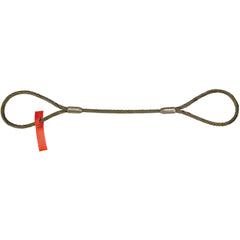 Wire Rope Sling - Model WW-2504; 1/4″ × 4 feet Long - Eagle Tool & Supply