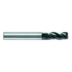 18mm Dia. x 92mm Overall Length 3-Flute Square End Solid Carbide SE End Mill-Round Shank-Center Cut-AlCrN - Eagle Tool & Supply