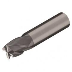 1/4" Dia. - 1/2" LOC - 2" OAL - 4 FL Carbide S/E HP End Mill-AlTiN - Eagle Tool & Supply