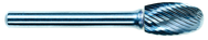 1/4 EdgeHog Elliptical Carbide Bur SE-1 Standard Alt Diamond (Double) - Eagle Tool & Supply