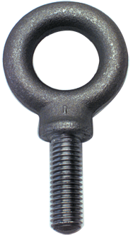 Shoulder Plain Eye Bolt - 1-1/8-7 Thread, 2'' Eye Dia. - Eagle Tool & Supply