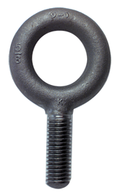 No Shoulder Plain Eye Bolt - 1-1/4-7 Thread, 2-3/16'' Eye Dia. - Eagle Tool & Supply