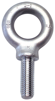 304 Stainless Eye Bolt - 1-1/4-7 Thread, 2-3/16'' Eye Dia. - Eagle Tool & Supply