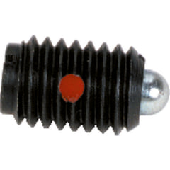 End Force Spring Plunger-Short - 0.50 lbs Initial End Force, 1.5 lbs Final End Force (8–32 Thread) - Eagle Tool & Supply