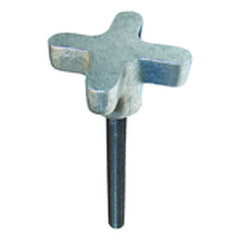 Aluminum Clamping Knob Assembly - 5/16″–18 Thread Size, 1 3/4″ Thread Length, 2″ Knob Height - Eagle Tool & Supply