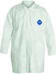 Tyvek® White Two Pocket Lab Coat - Large (case of 30) - Eagle Tool & Supply