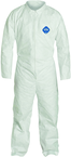 Tyvek® White Collared Zip Up Coveralls - Medium (case of 25) - Eagle Tool & Supply