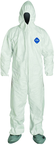 Tyvek® White Zip Up Coveralls w/ Attached Hood & Boots - 4XL (case of 25) - Eagle Tool & Supply