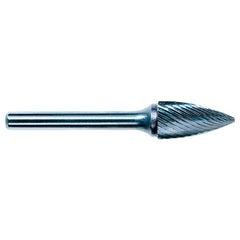 6.4mm EdgeHog Tree Shape Pointed End Miniature Carbide Bur SG-51M-F Fine - Eagle Tool & Supply